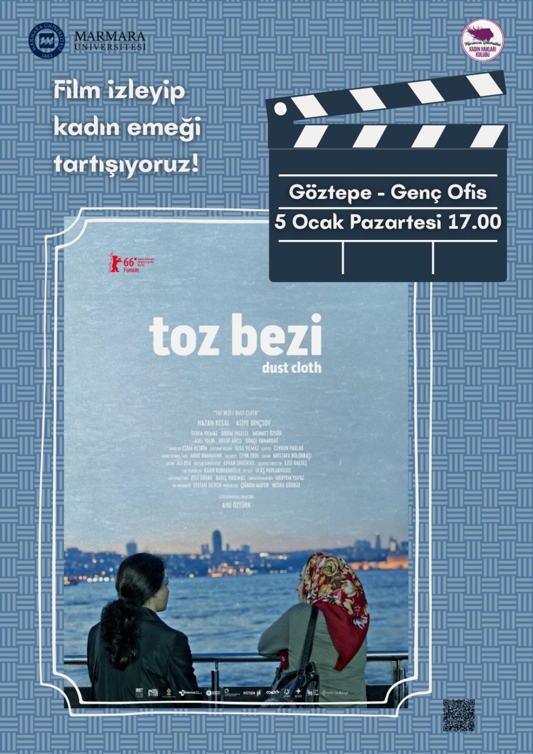 -Film İzleme Etkinliği
Göztepe Yerleşkesi - Derslik/Amfi/Laboratuvar/Diğer Genç Ofis Binası - 05.01.2026 17:00:20:00