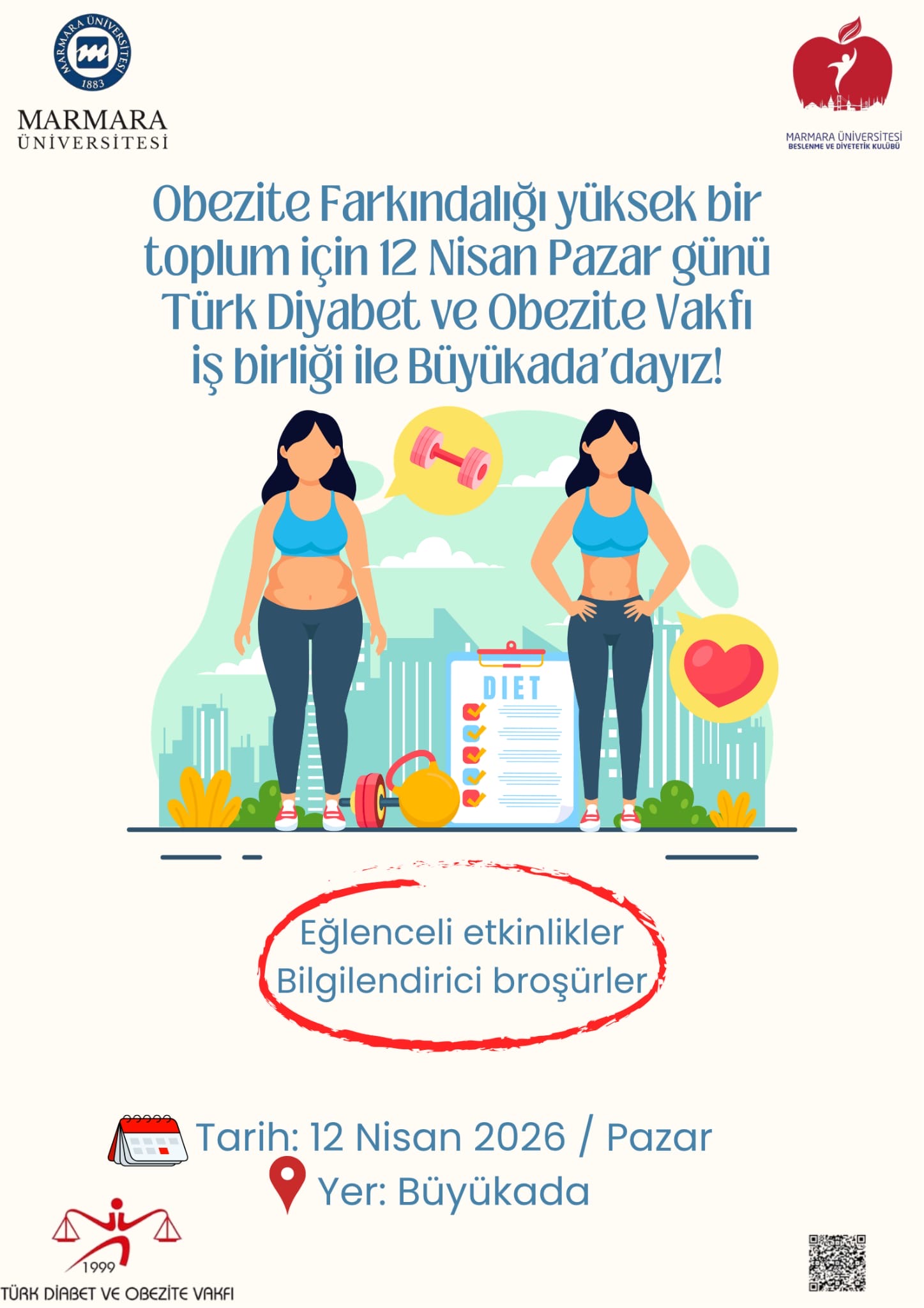 -Diyabet Farkındalığı
Üniversite Dışı - Büyükada İstanbul - 12.04.2026 12:00:15:00