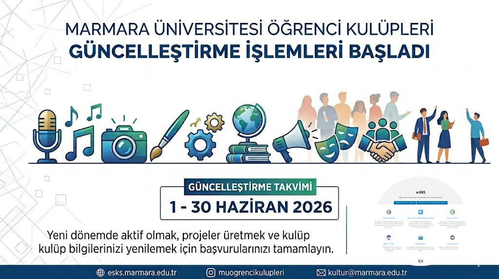 Öğrenci Kulüpleri Güncelleştirme İşlemleri Süreci Başladı