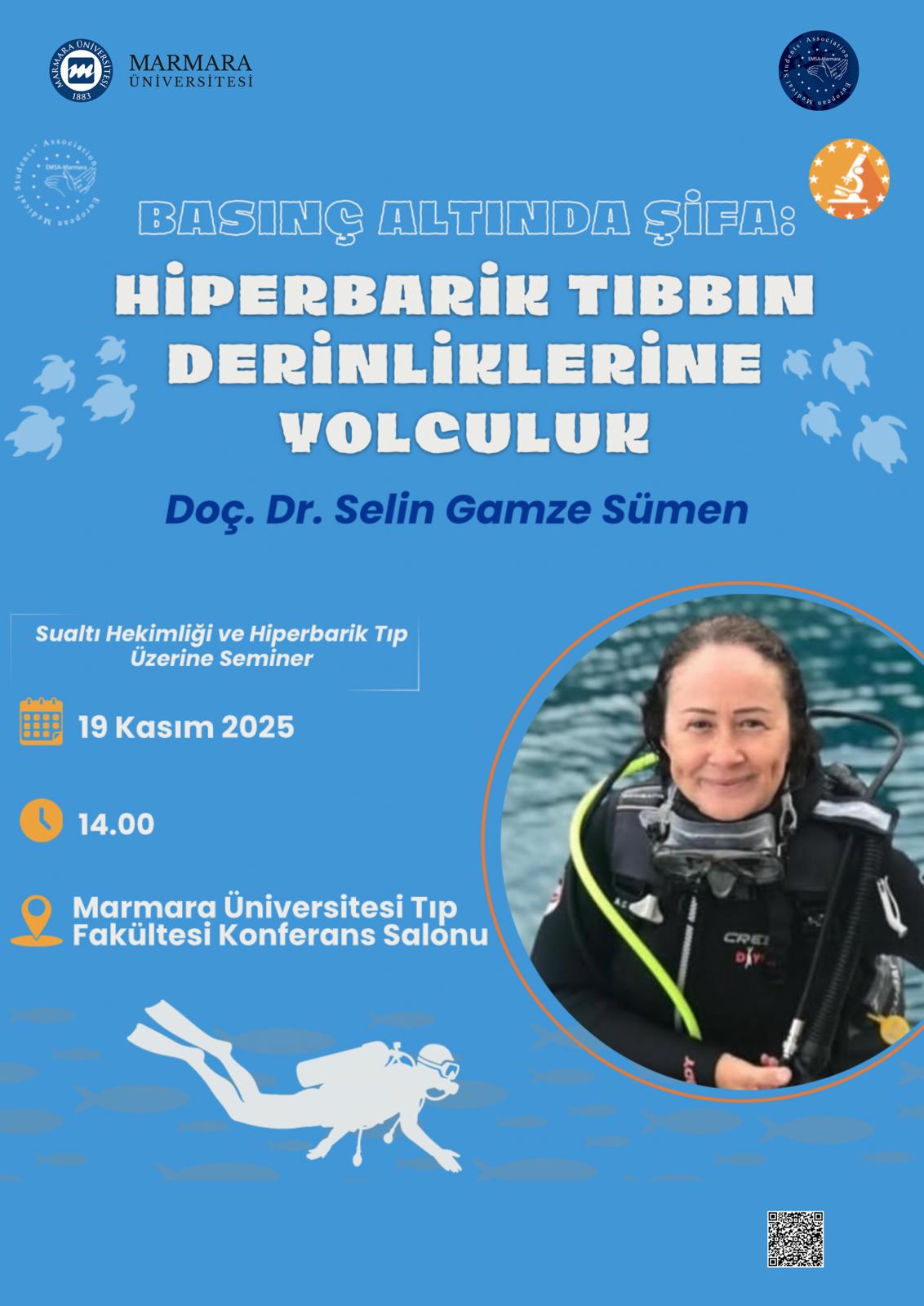 -Basınç Altında Şifa: Hiperbarik Tıbbın Derinliklerine Yolculuk
Recep Tayyip Erdoğan Külliyesi Sağlık Yerleşkesi - Diğer/Derslik/Laboratuvar Tıp Fakültesi Konferans Salonu - 19.11.2025 14:00:16:00