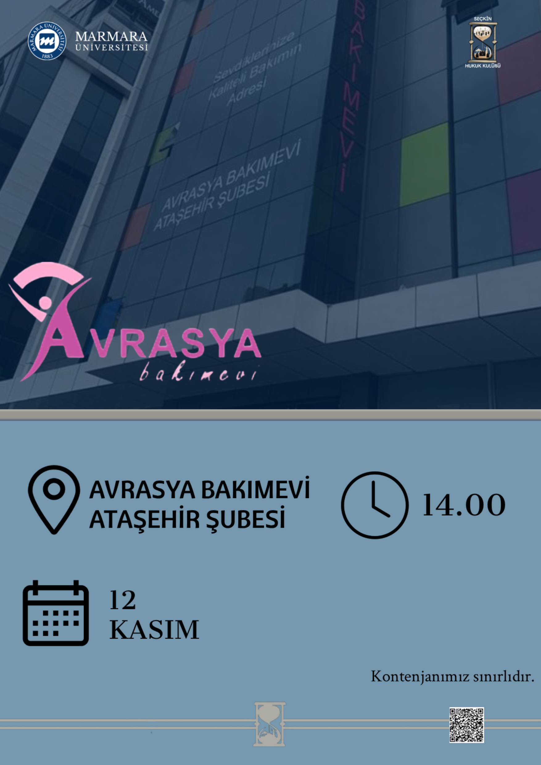 -Huzurevi Ziyareti
Üniversite Dışı - Avrasya Yaşlı Bakımevi - 12.11.2025 14:00:16:00