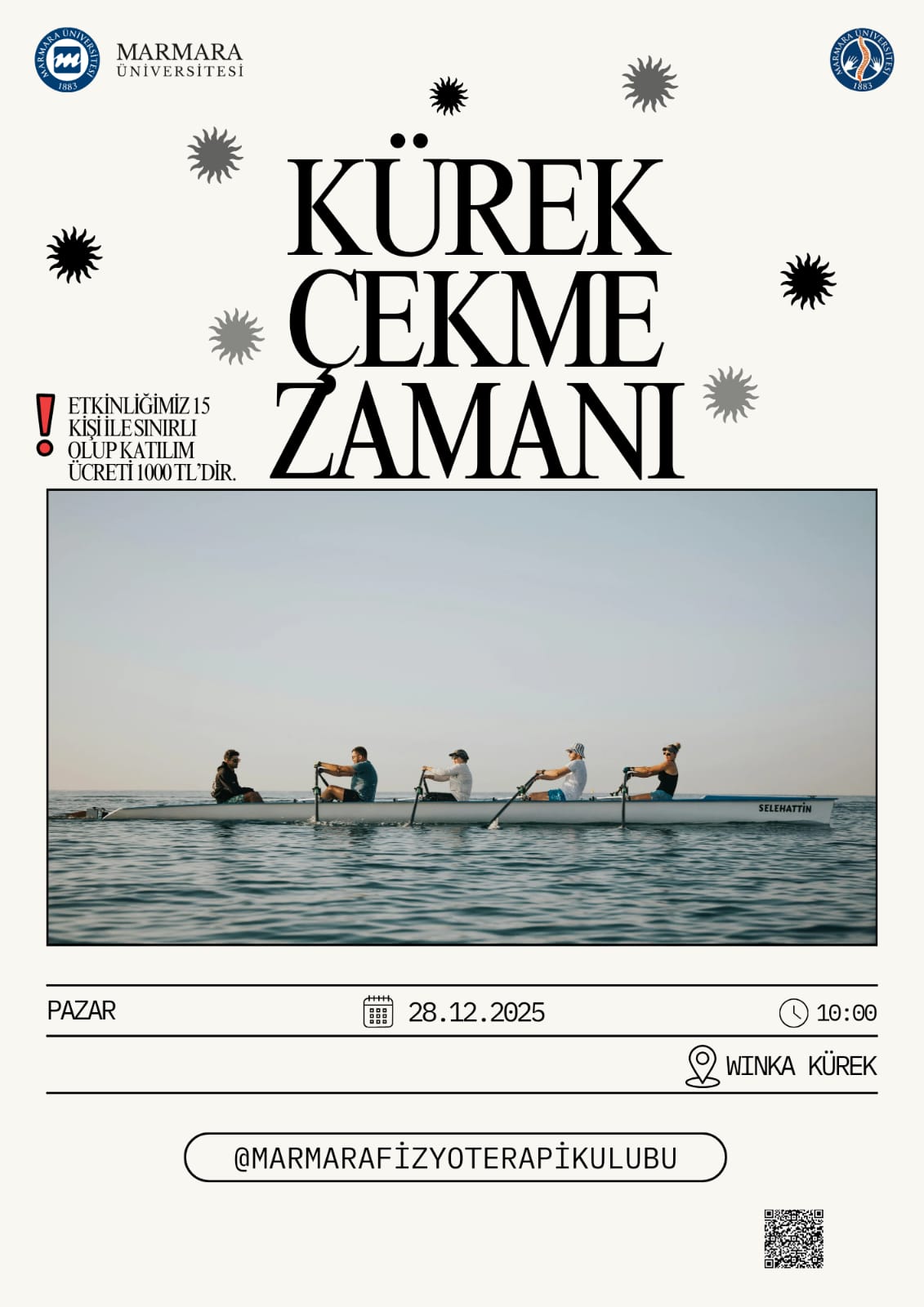 -Kürek Çekme Zamanı
Üniversite Dışı - Winka Kürek Bostancı Kadıköy/İstanbul - 28.12.2025 10:00:11:00