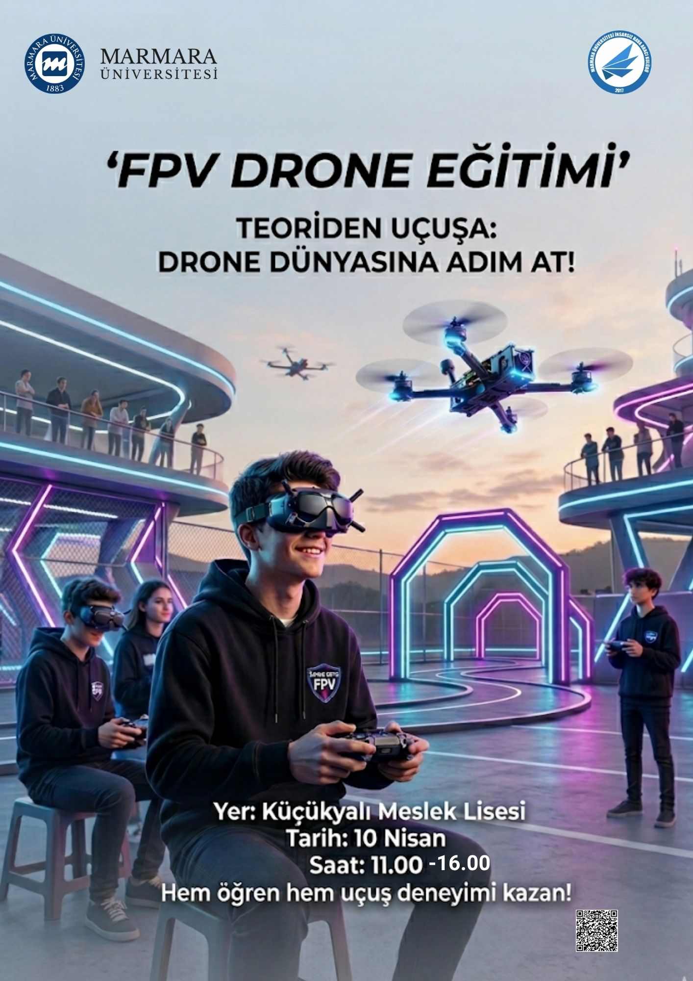 -Küçükyalı Meslek Lisesi Fpv Drone Eğitimi
Üniversite Dışı - Küçükyalı Meslek Lisesi - 10.04.2026 11:00:16:00