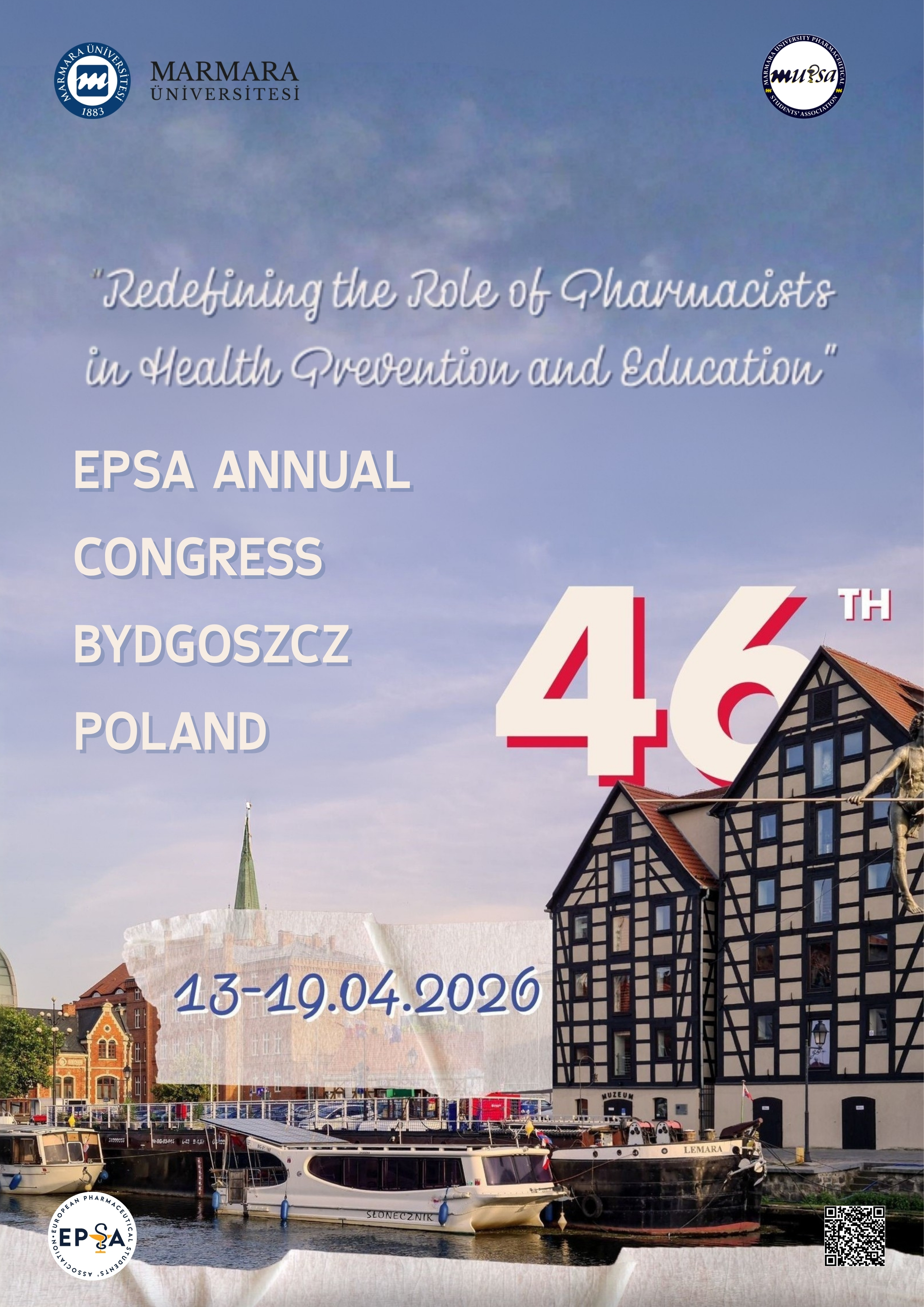 -EPSA 46. Annual Congress
Üniversite Dışı - Bydgoszcz / Polonya - 13.04.2026 09:00:17:00