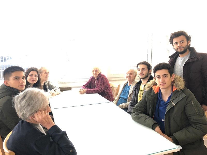 Genç Beyinler Kulübü-Yaşlı Bakım Evi Ziyareti Genç Beyinler Kulübü
