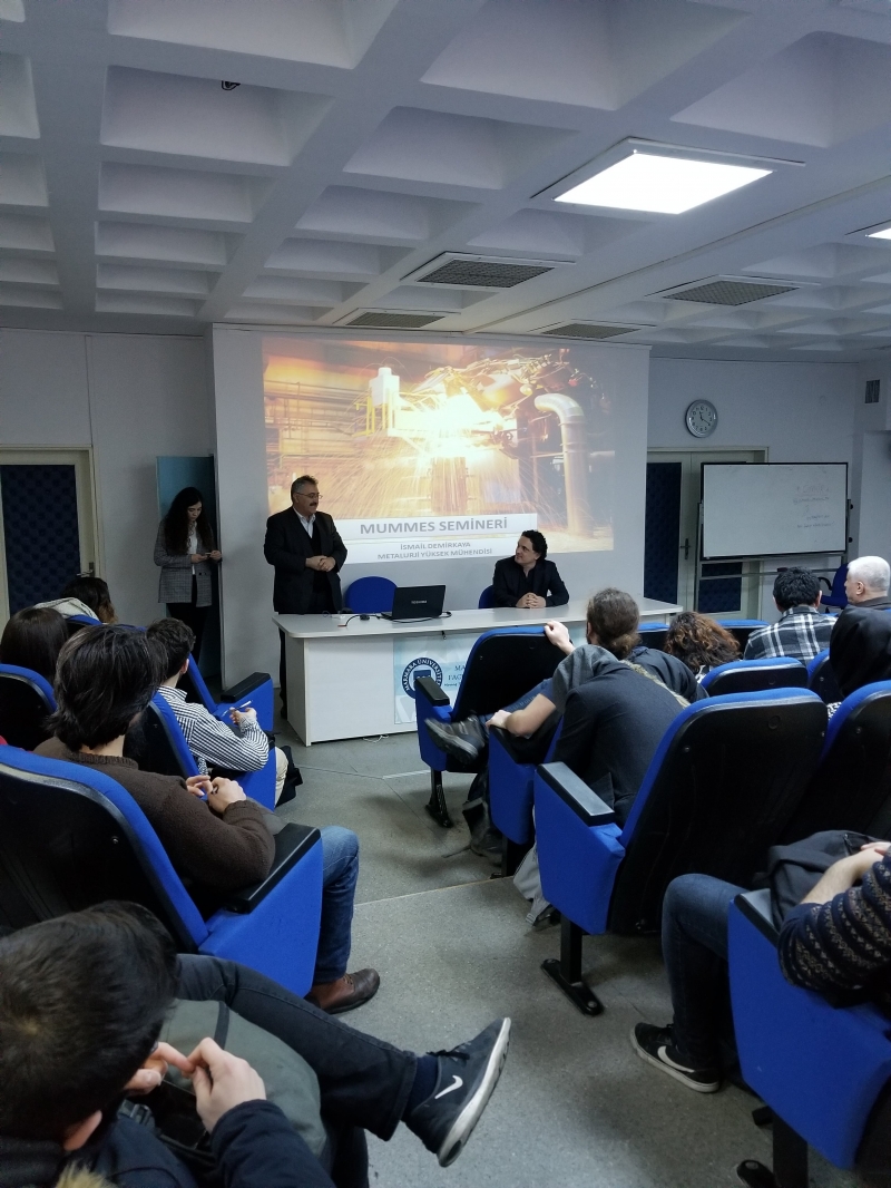 Metalurji Ve Malzeme Mühendisliği Kulübü-Mümmes Seminer Etkinliği Metalurji Ve Malzeme Mühendisliği Kulübü
