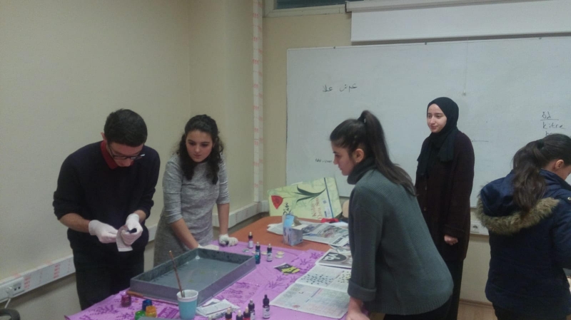 Edebiyat ve Sanat Kürsüsü Kulübü-Ebru Eğitimi Edebiyat ve Sanat Kürsüsü Kulübü